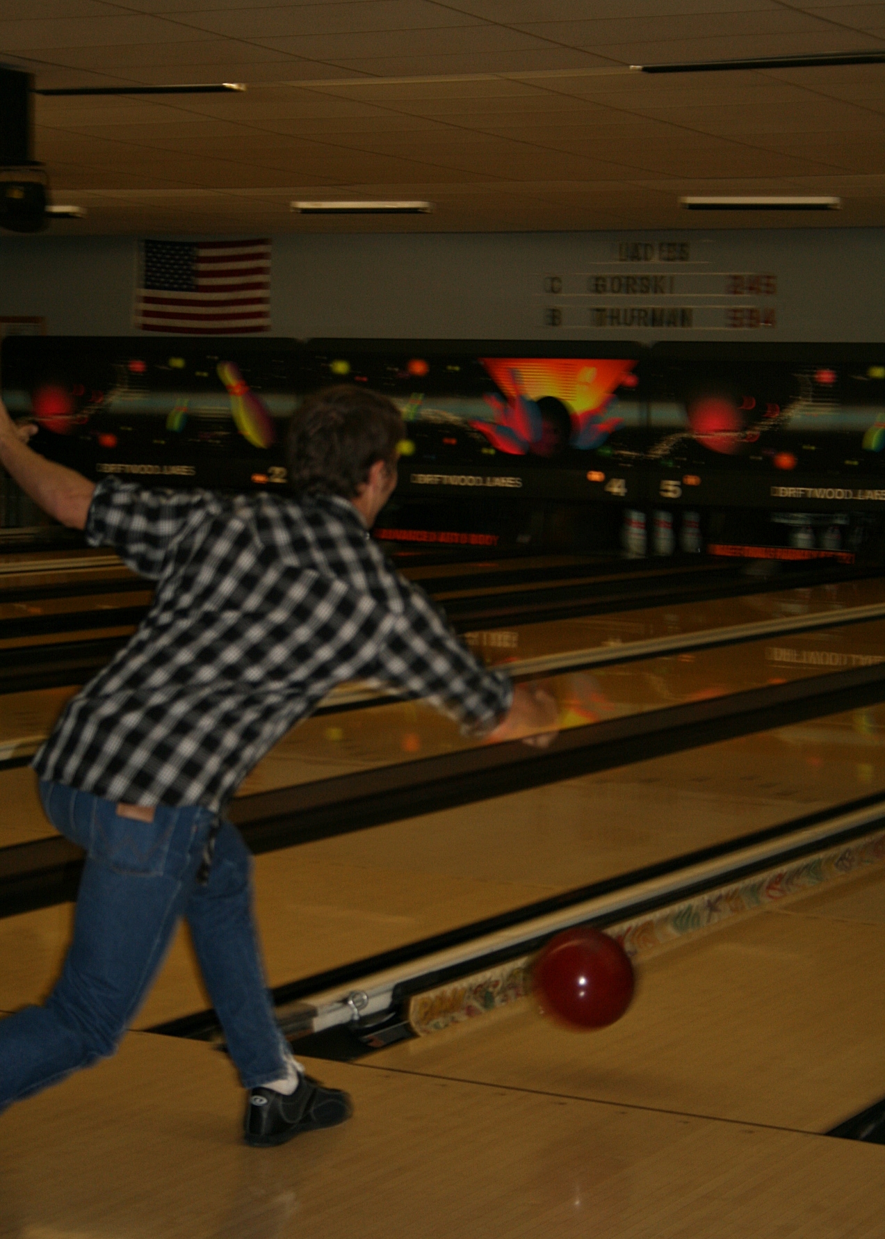 Mark beat us all at bowling!