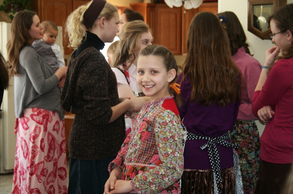 Cute little girls all around at the tea! 