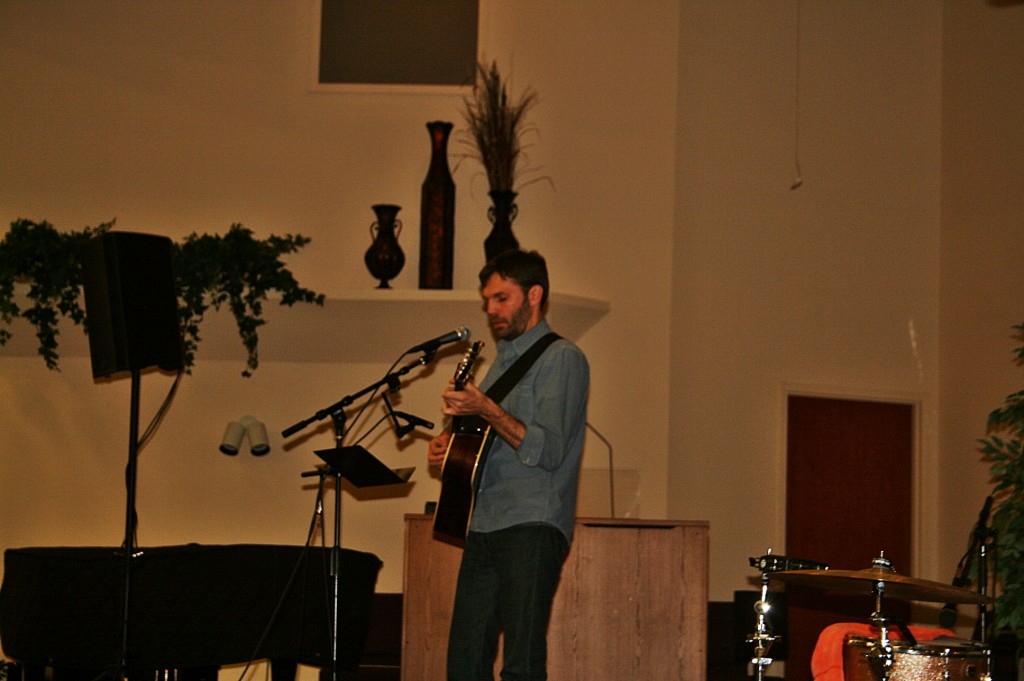 Nathan Clark George sang at the family dinner on Saturday night. 