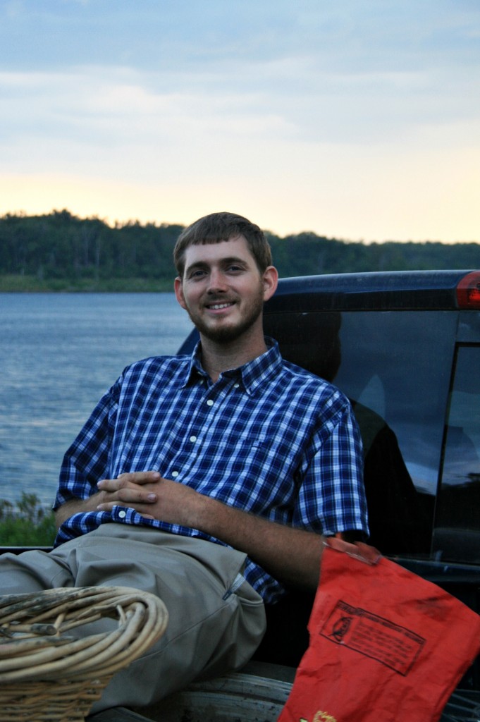 Michael enjoying the peace and serenity that is to be found at the lake. 