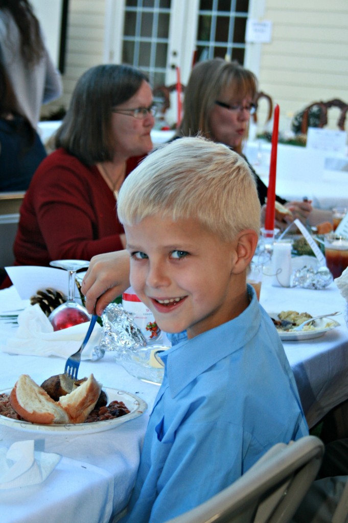 William enjoys his BBQ!