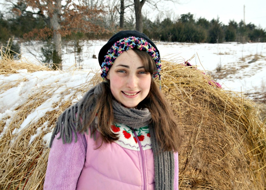 I prefer to pose next to said hay bale. 