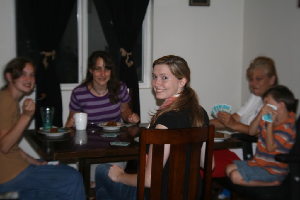 Having Dinner and a game of Rook at Esther and Rg's that evening. :)